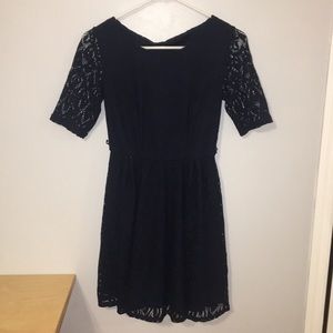 Navy blue lacey dress